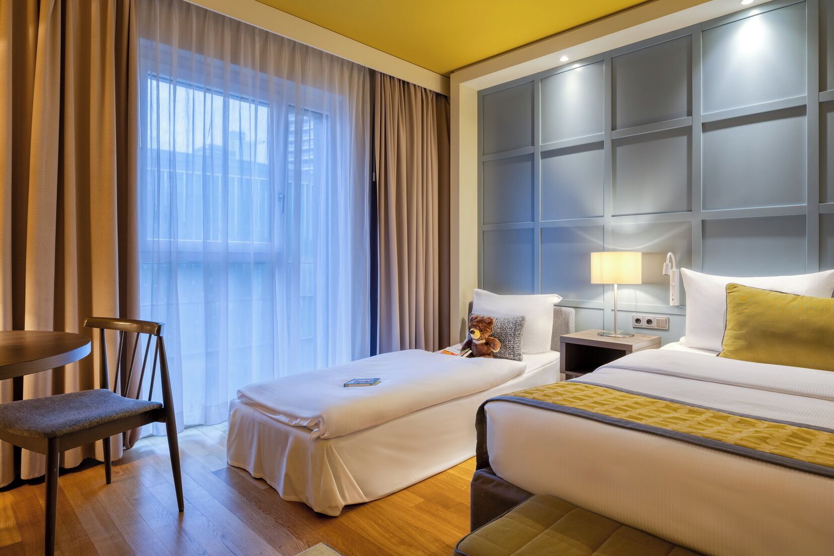 Studio – deluxe | Sengetøy i egyptisk bomull, sengetøy av topp kvalitet og safe på rommet