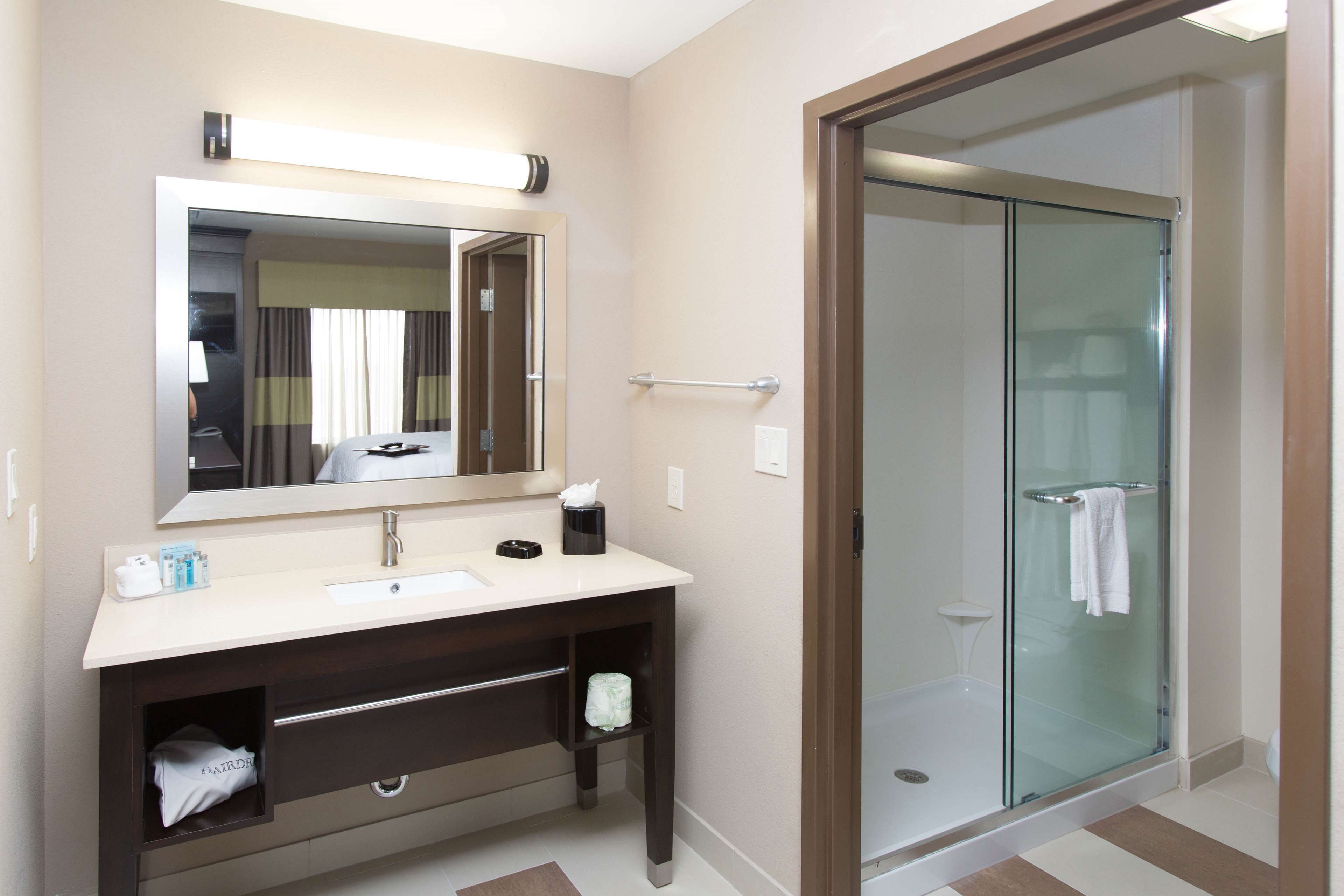 free toiletries, hair dryer, towels