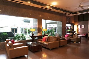 Sitteområde i lobbyen