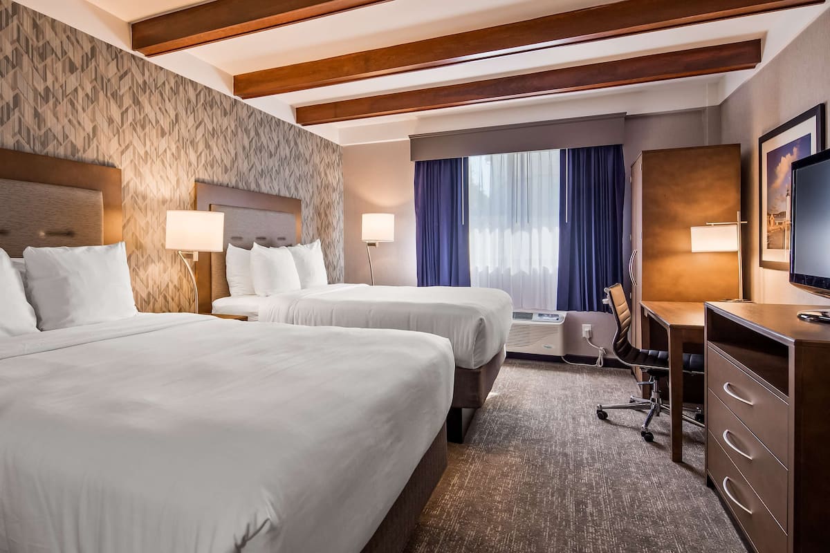 Standard Room, 2 Queen Beds, Non Smoking, Refrigerator & Microwave