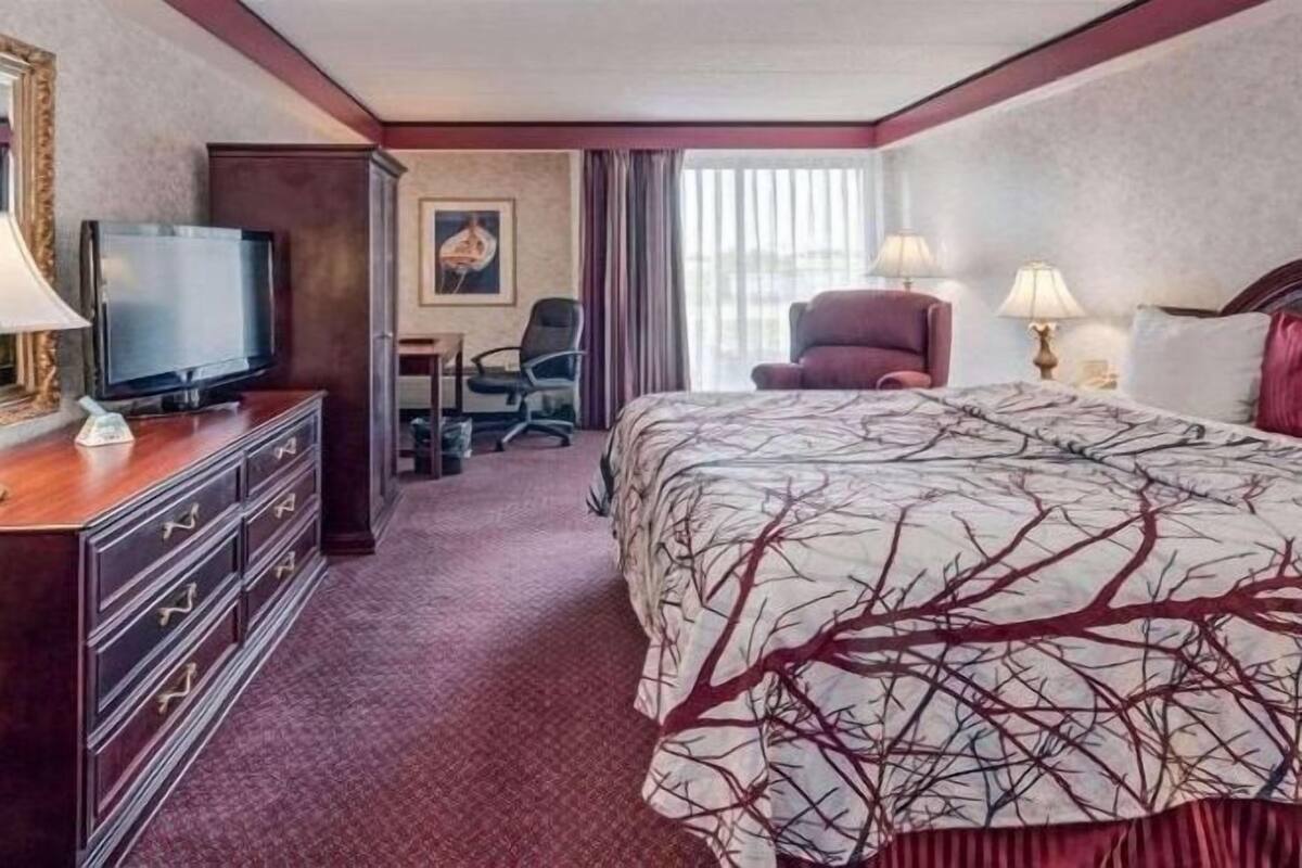 Camas con pillow-top y caja de seguridad en la habitación