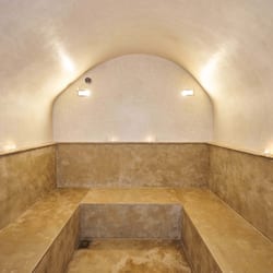 Salas para tratamentos a dois, sauna a vapor, banho turco/hammam