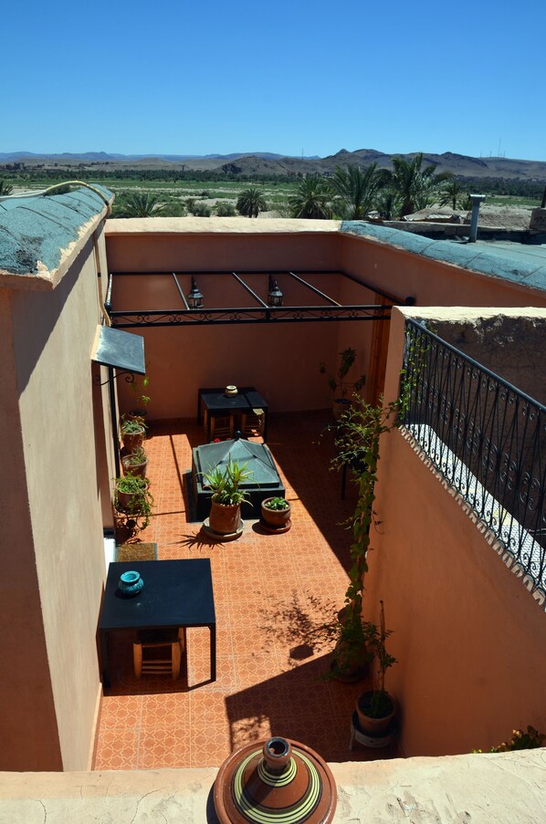 Blick von der Unterkunft