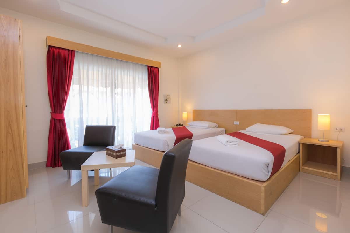 Deluxe Pool View Twin Room | In-room safe, desk, free WiFi