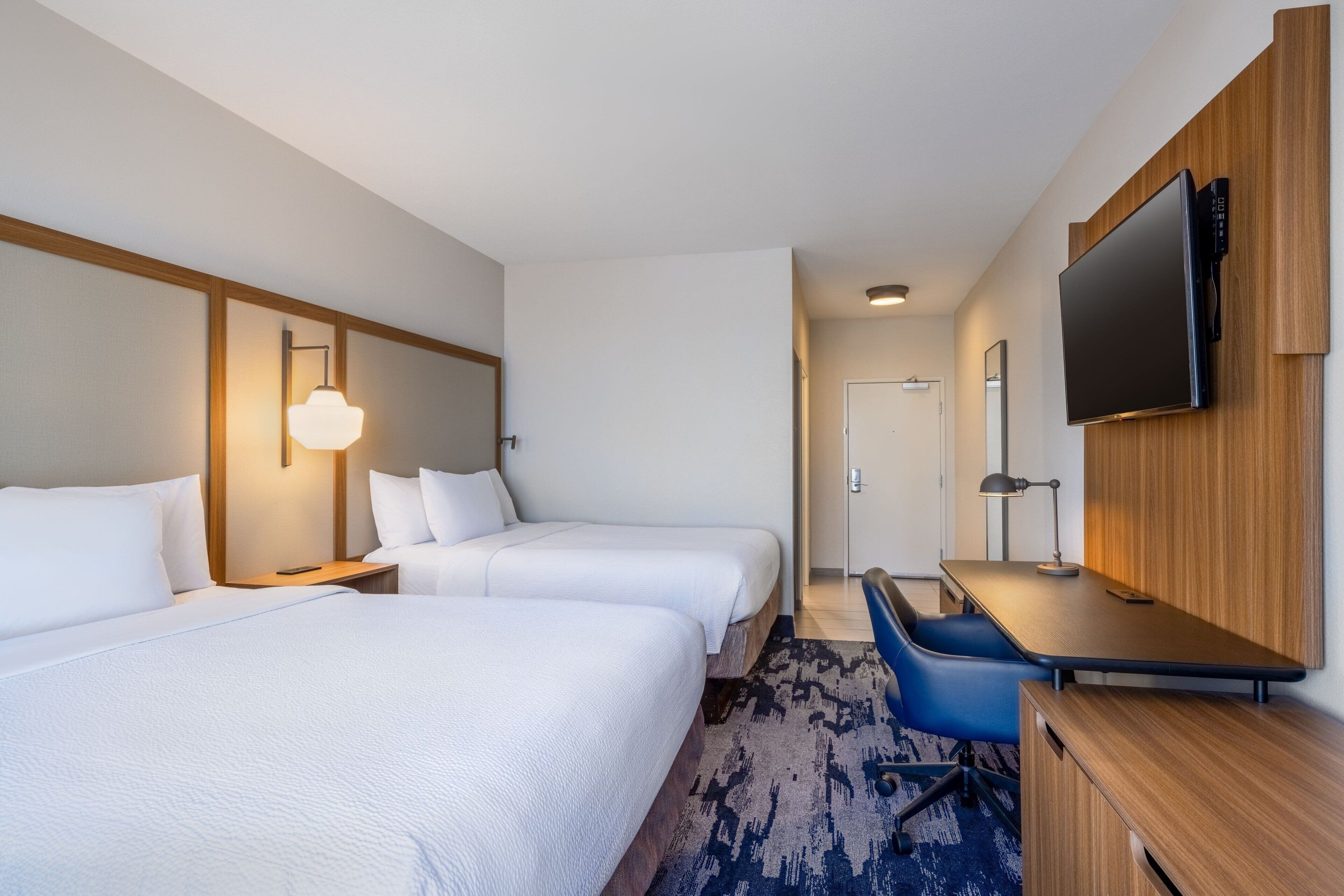 standard room, 2 queen beds | blackout curtains, iron/ironing board, free cots/infant beds, free wifi