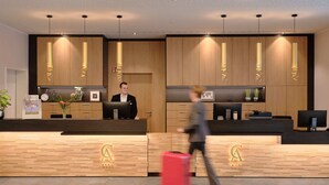 Mostrador para check-in y check-out