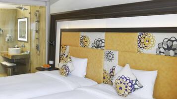 Premium bedding, minibar, in-room safe, desk