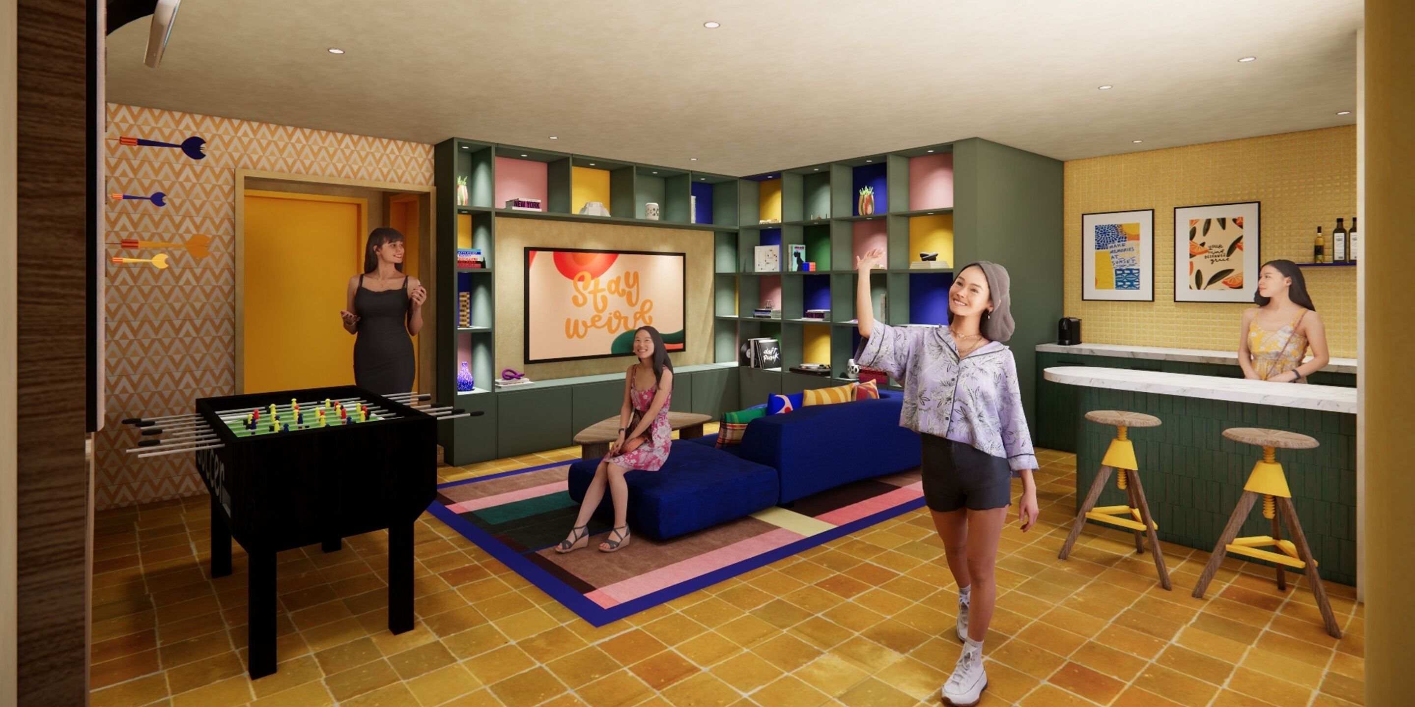 Standard Quadruple Room | Minibar, in-room safe, individually furnished, desk