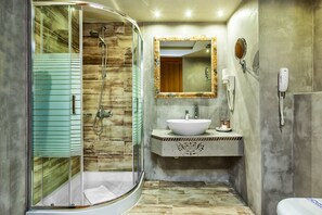 Double Room (Partial Mountain View) | Bathroom - Xenios Anastasia Resort & Spa (Kassandra)
