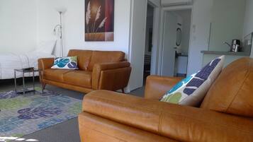 Standard Apartment, 1 Bedroom, Kitchenette, Courtyard View | Living area