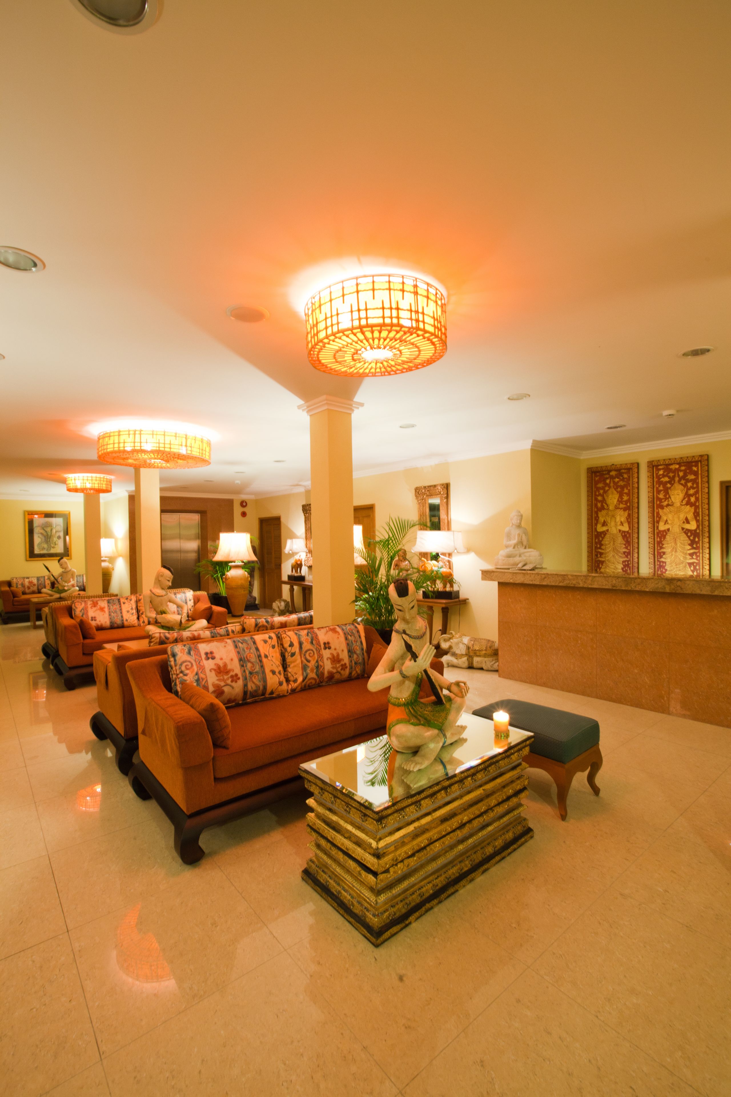 Sala de estar en el lobby