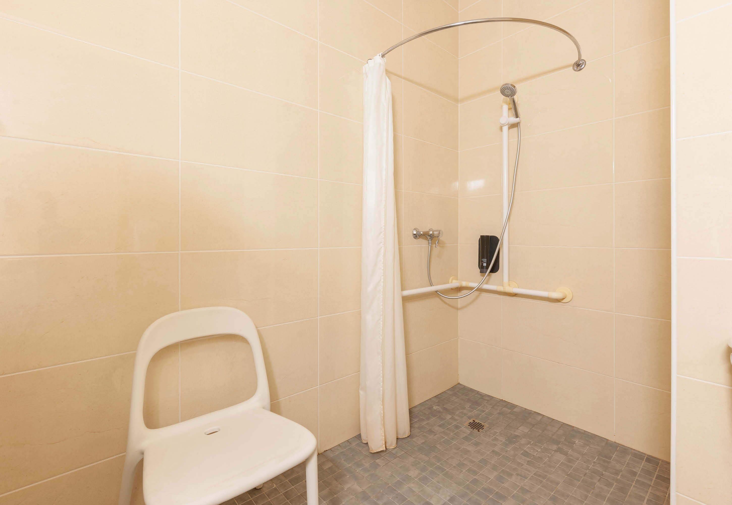 double room, mobility accessible, non smoking | bathroom | shower, rainfall showerhead, free toiletries, hair dryer