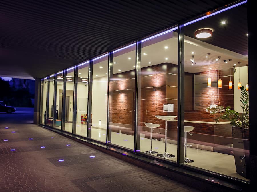 Front of property - evening/night