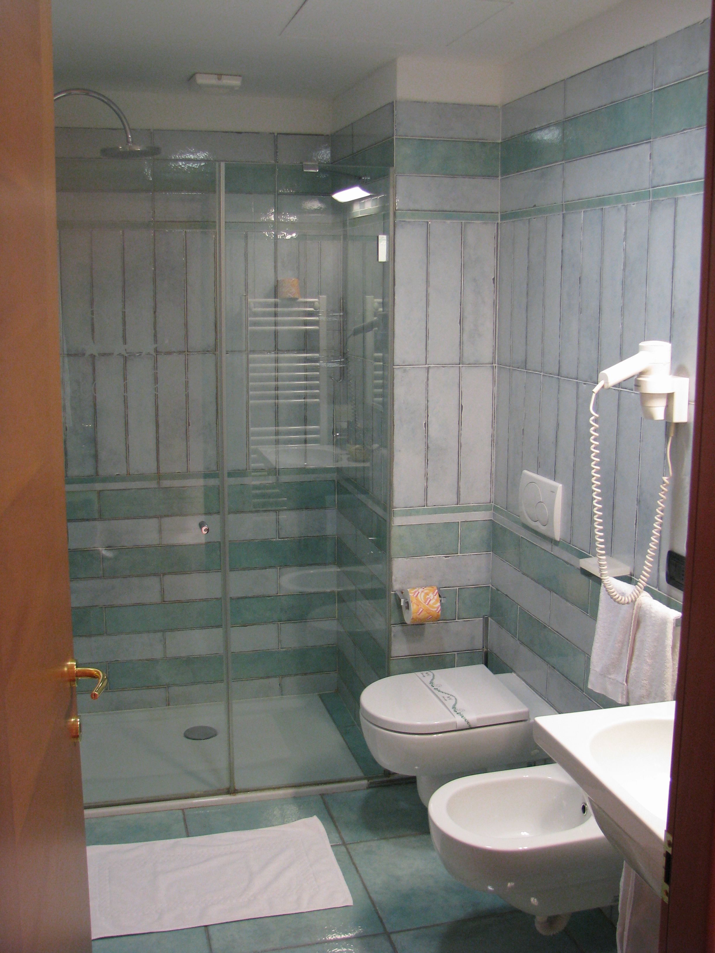 shower, rainfall showerhead, free toiletries, hair dryer