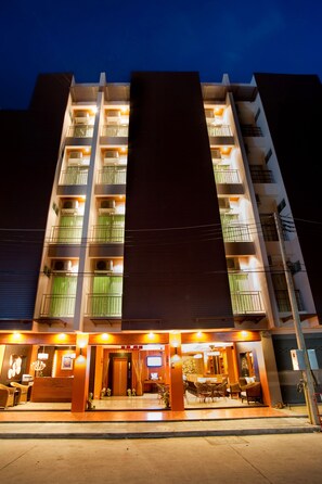 Front of property – evening/night
