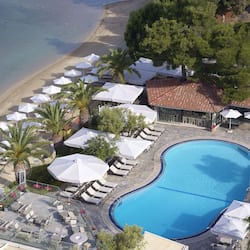 Indoor pool, 2 outdoor pools, open 10:00 AM to 7:00 PM, pool umbrellas