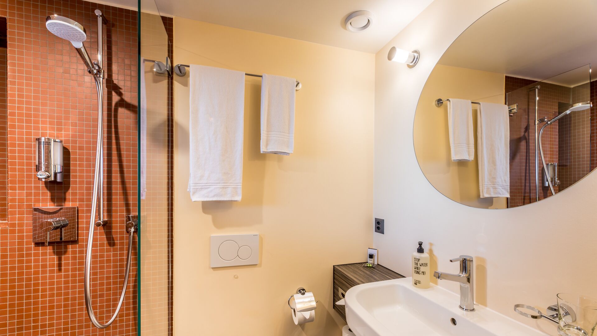 single room | bathroom | hair dryer, towels