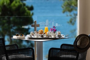 Junior Suite, Terrace, Sea View | Balcony