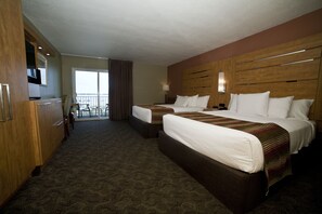 Grand Room, 2 Queen Beds, Beach View | In-room safe, desk, blackout drapes, soundproofing