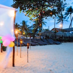 Private beach