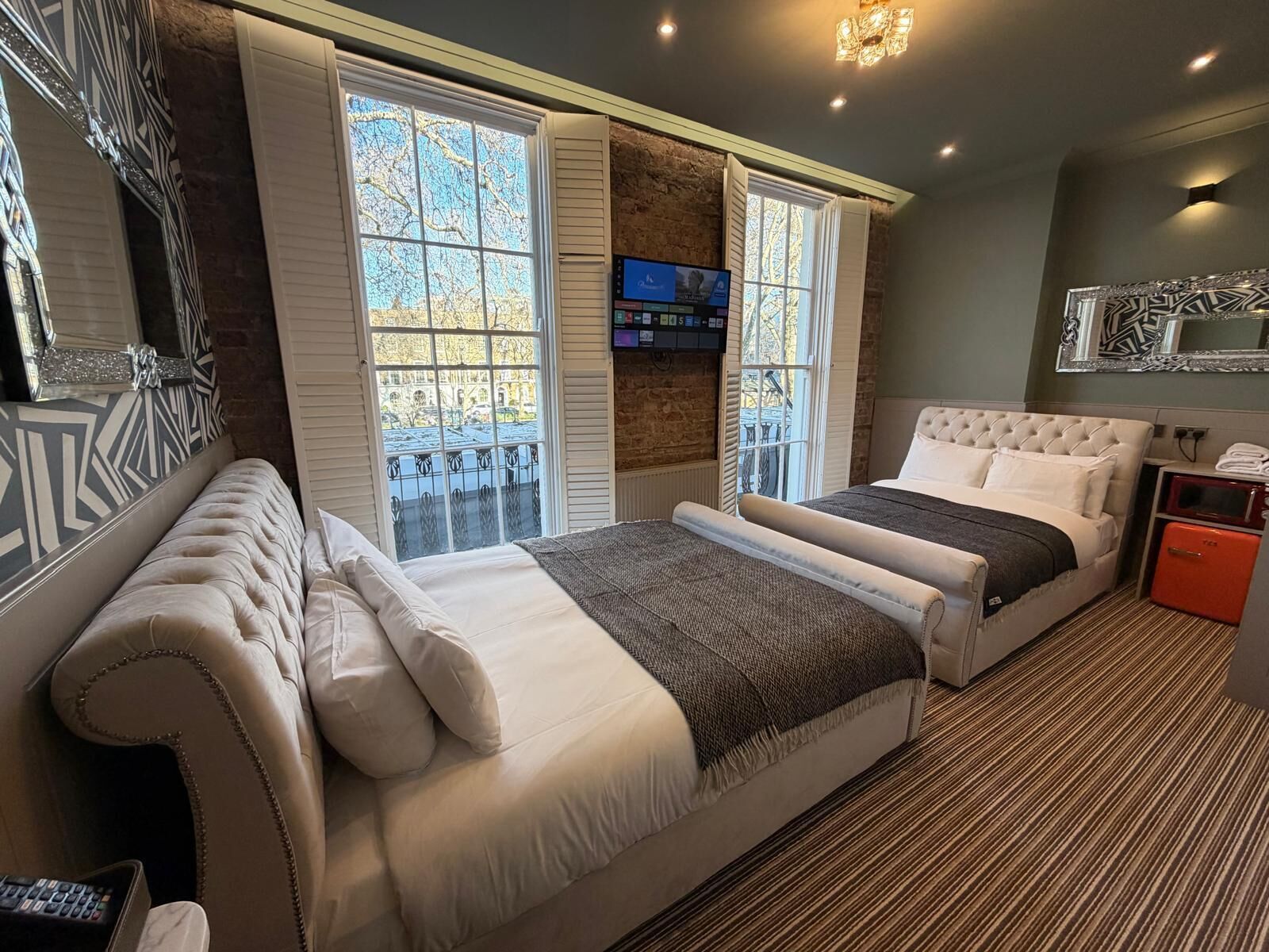 家庭四人房, 獨立浴室, 花園景 (The Roxky) | 記憶棉床墊、獨特設計、獨特裝修、熨斗/熨衫板