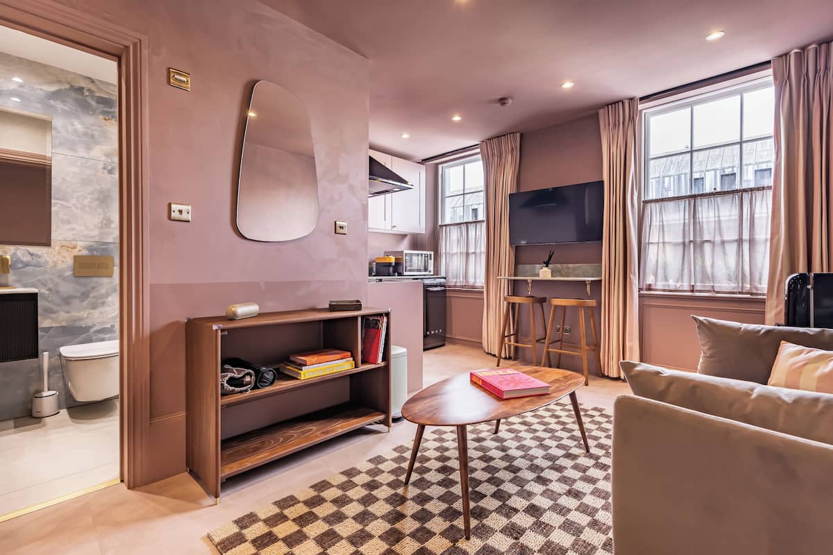 Luxury-Apartment | Wohnbereich | Netflix, Streaming-Dienste