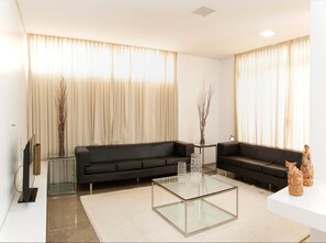 Sittområde i lobbyn