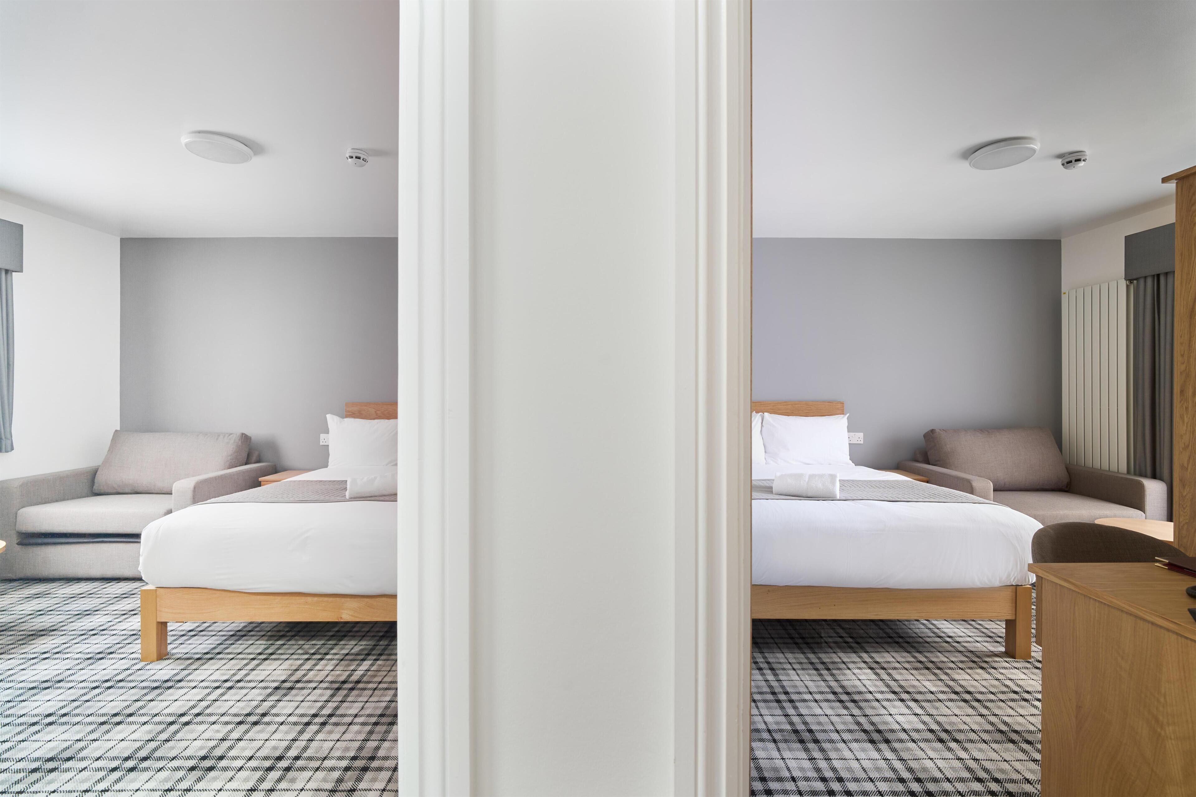 Standaard appartement, Meerdere bedden, niet-roken, keuken | Een bureau, verduisterende gordijnen, een strijkplank/strijkijzer