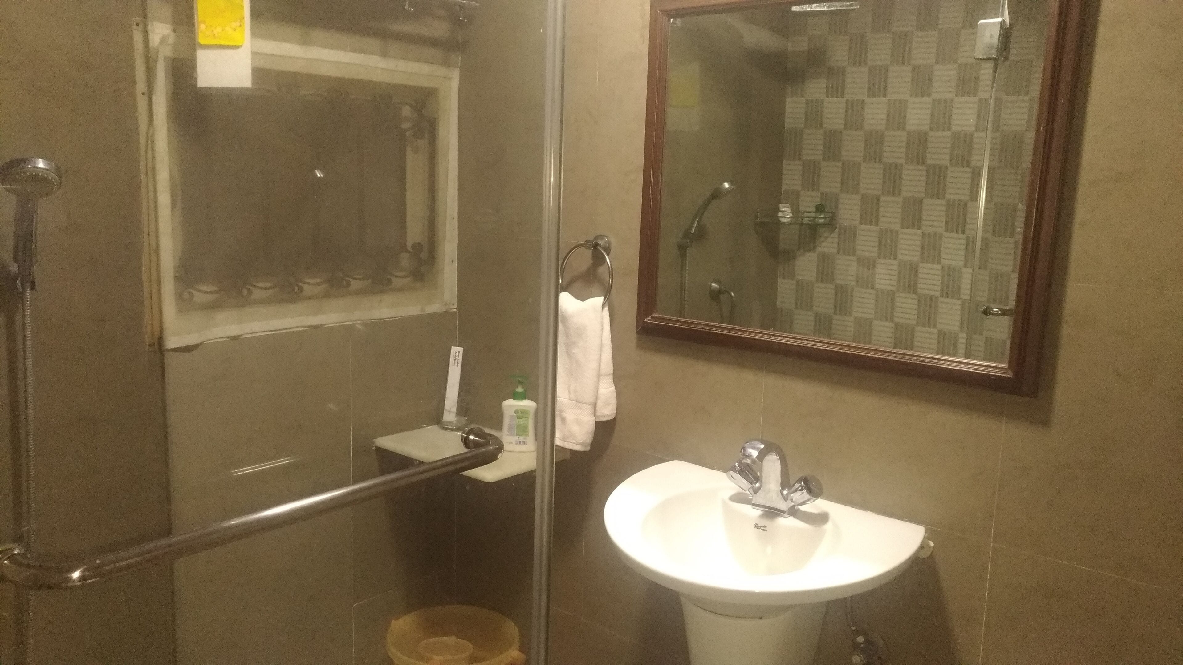deluxe room | bathroom | shower, free toiletries, hair dryer, bidet