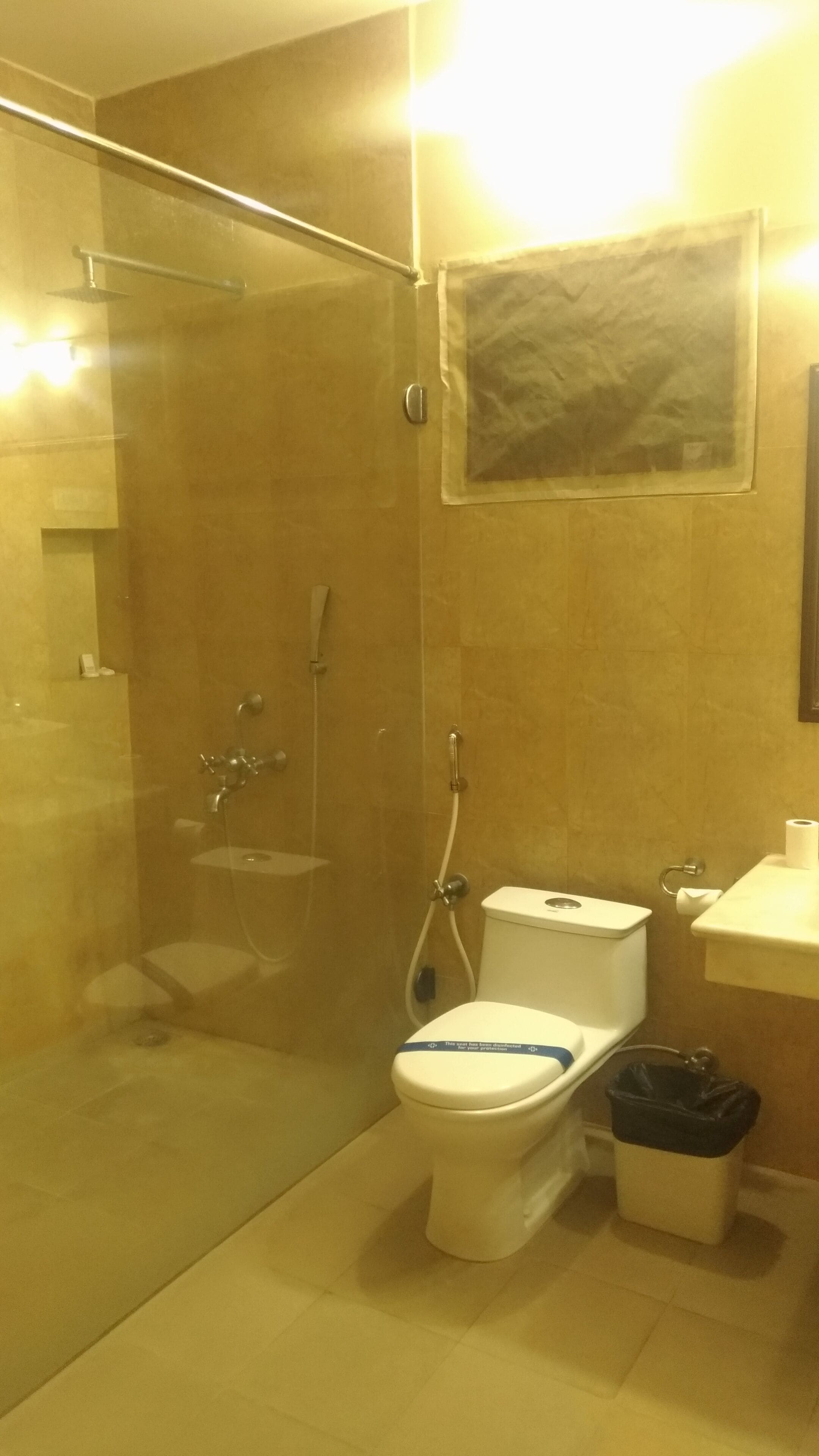 studio room | bathroom | shower, free toiletries, hair dryer, bidet