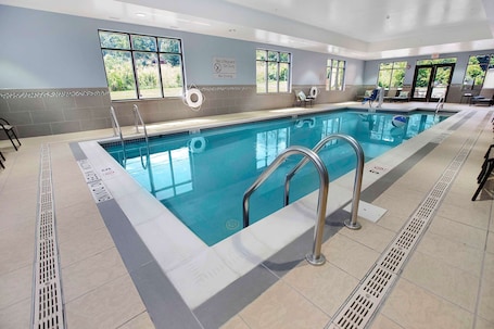 Indoor pool, open 6:00 AM to 10:00 PM, sun loungers