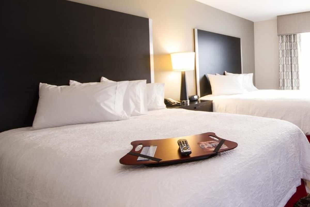 Egyptian cotton sheets, premium bedding, in-room safe, blackout curtains