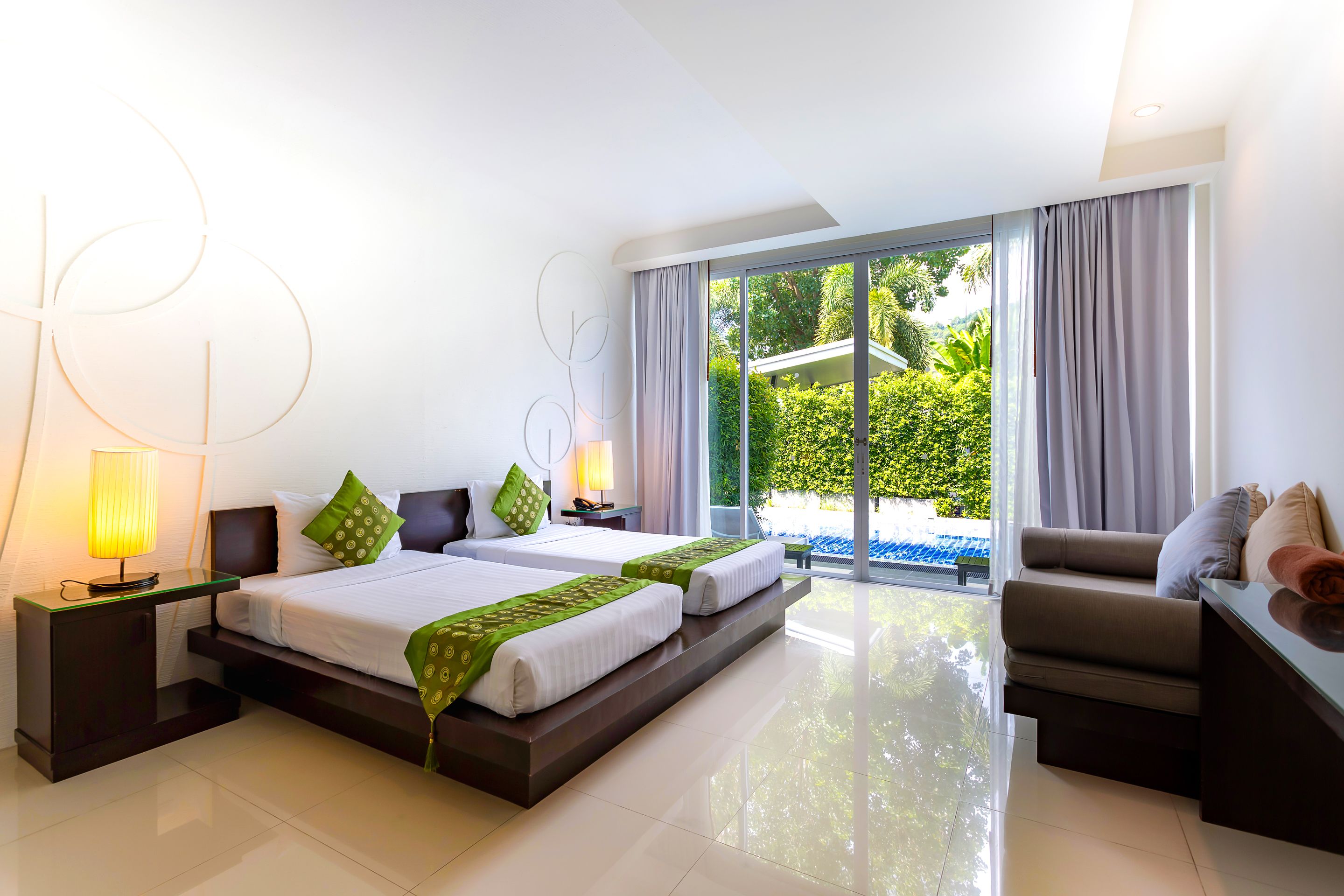 deluxe room, pool access | minibar, in-room safe, desk, free wifi