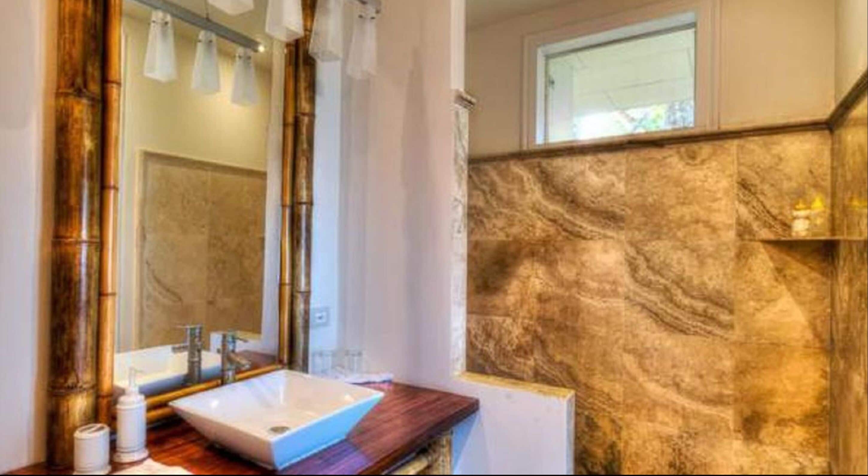 shower, rainfall showerhead, designer toiletries, hair dryer