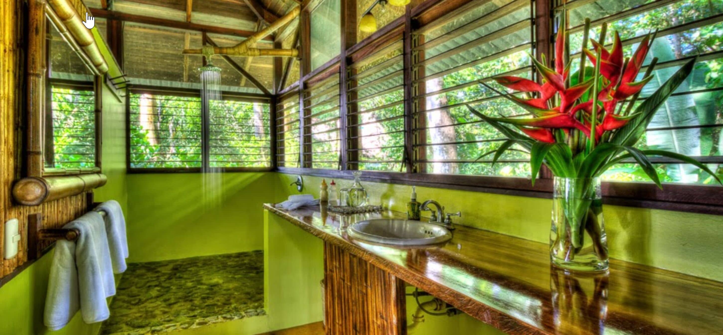 beach house with 2 bedrooms and kitchen | bathroom | shower, rainfall showerhead, designer toiletries, hair dryer