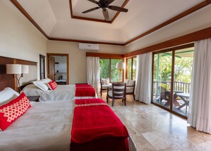 Egyptian cotton sheets, premium bedding, down duvets, minibar