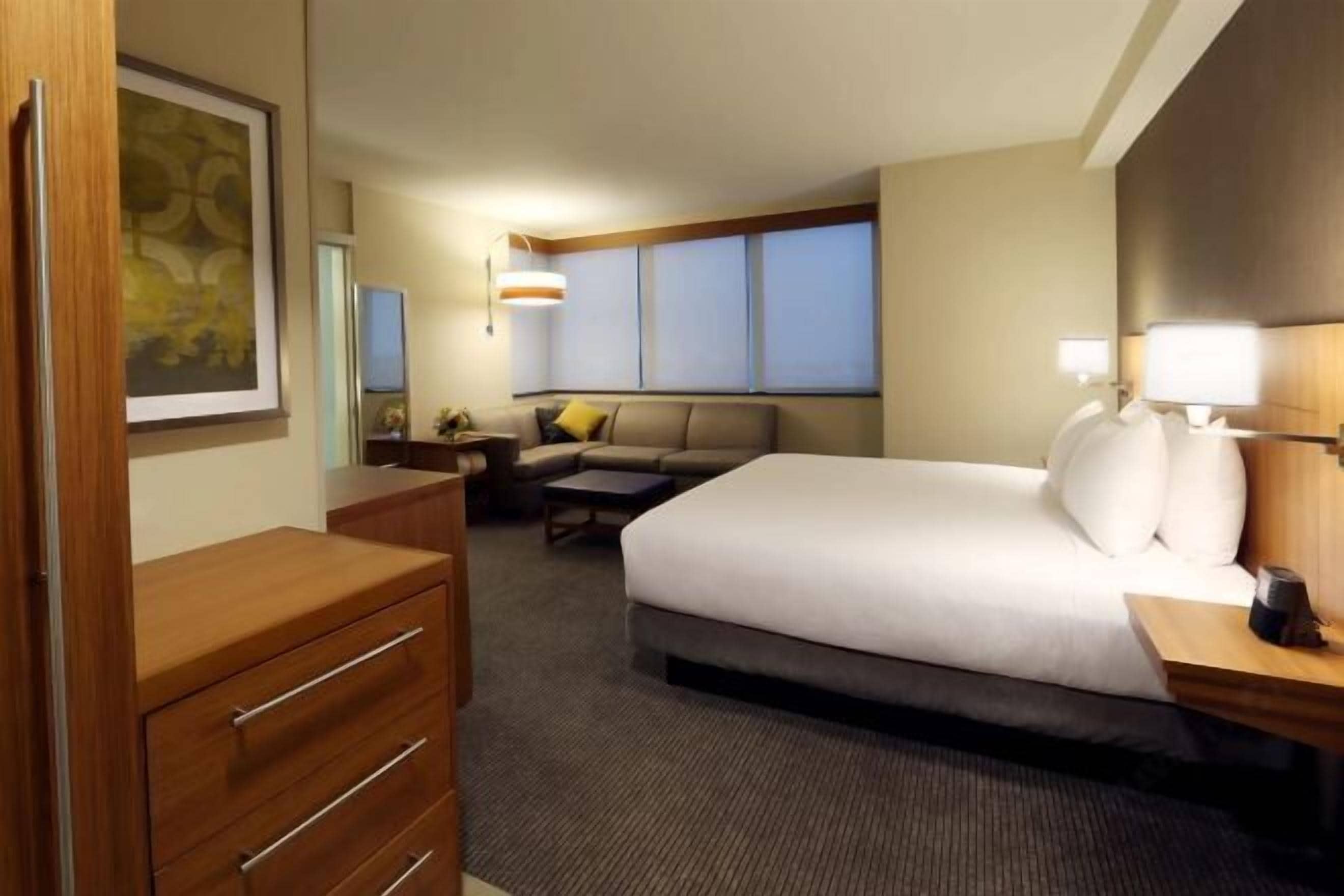 1 bedroom, hypo-allergenic bedding, down comforters, in-room safe