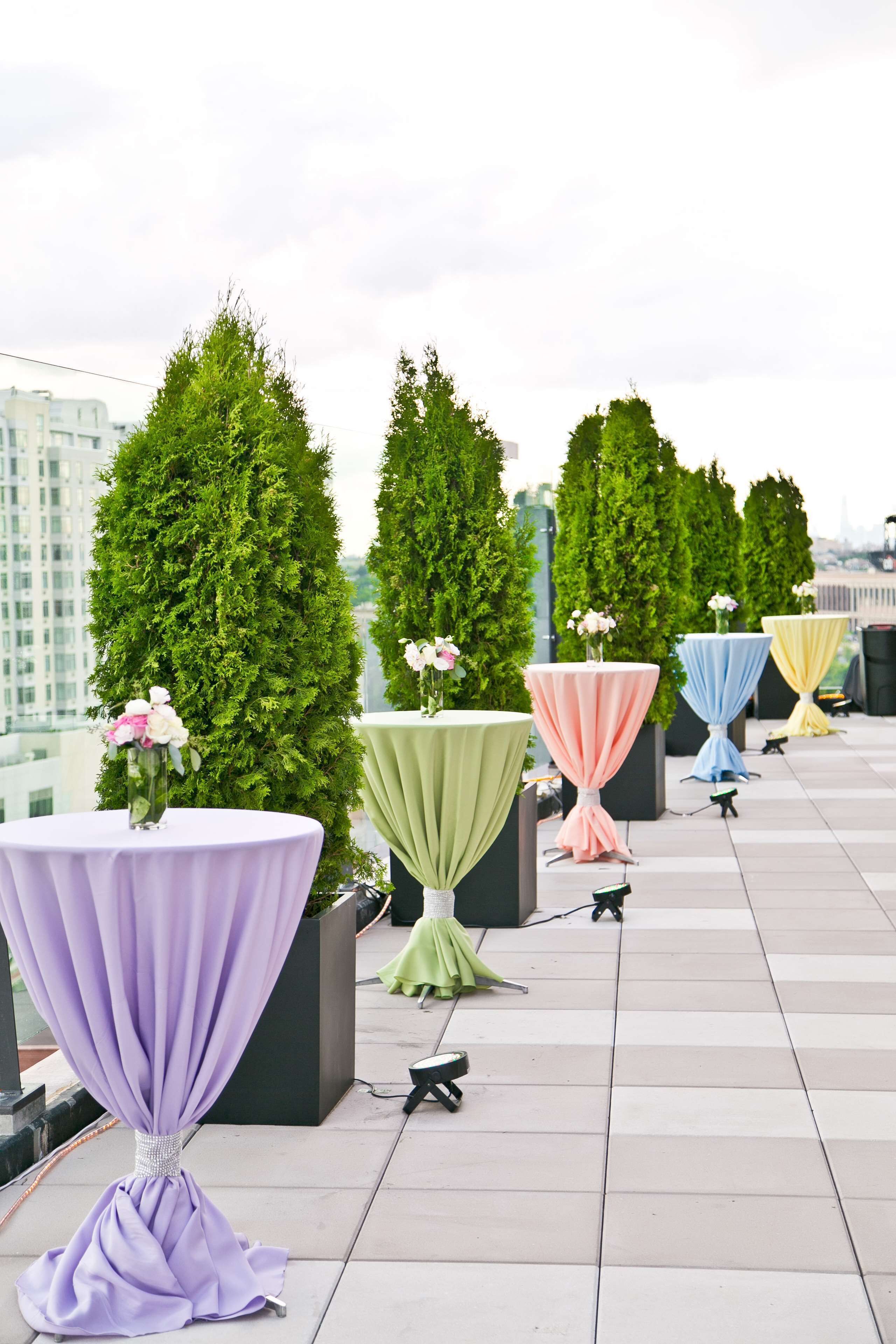 outdoor banquet area