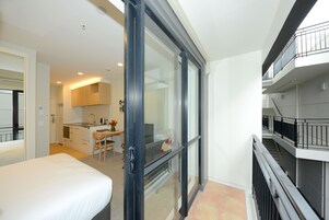 Individually decorated, individually furnished, iron/ironing board