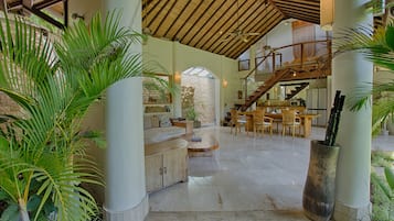 3 - Bedrooms with Private Pool Villa | Living area | TV, DVD player