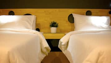 Habitación doble estándar | Ropa de cama hipoalergénica y caja de seguridad en la habitación
