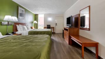 Standard Room, 2 Double Beds, Non Smoking | Desk, free cribs/infant beds, free rollaway beds, free WiFi