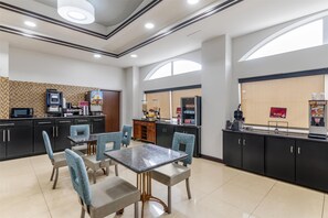 Free daily buffet breakfast