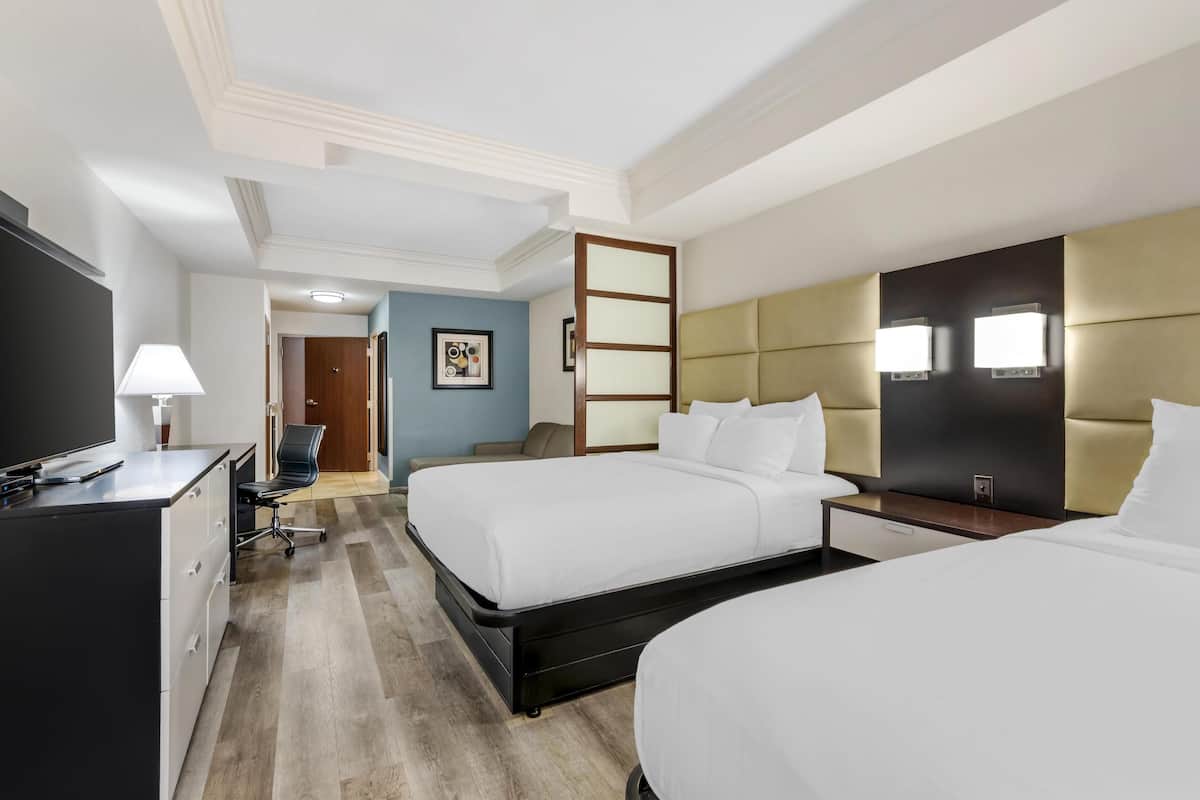Suite, 2 Queen Beds, Non Smoking, Refrigerator & Microwave (with Sofabed) | In-room safe, desk, laptop workspace, iron/ironing board