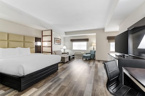 Suite, 1 King Bed, Non Smoking, Refrigerator & Microwave (Living Room;with Sofabed) | In-room safe, desk, laptop workspace, iron/ironing board - Best Western Plus JFK Inn & Suites (North Little Rock)