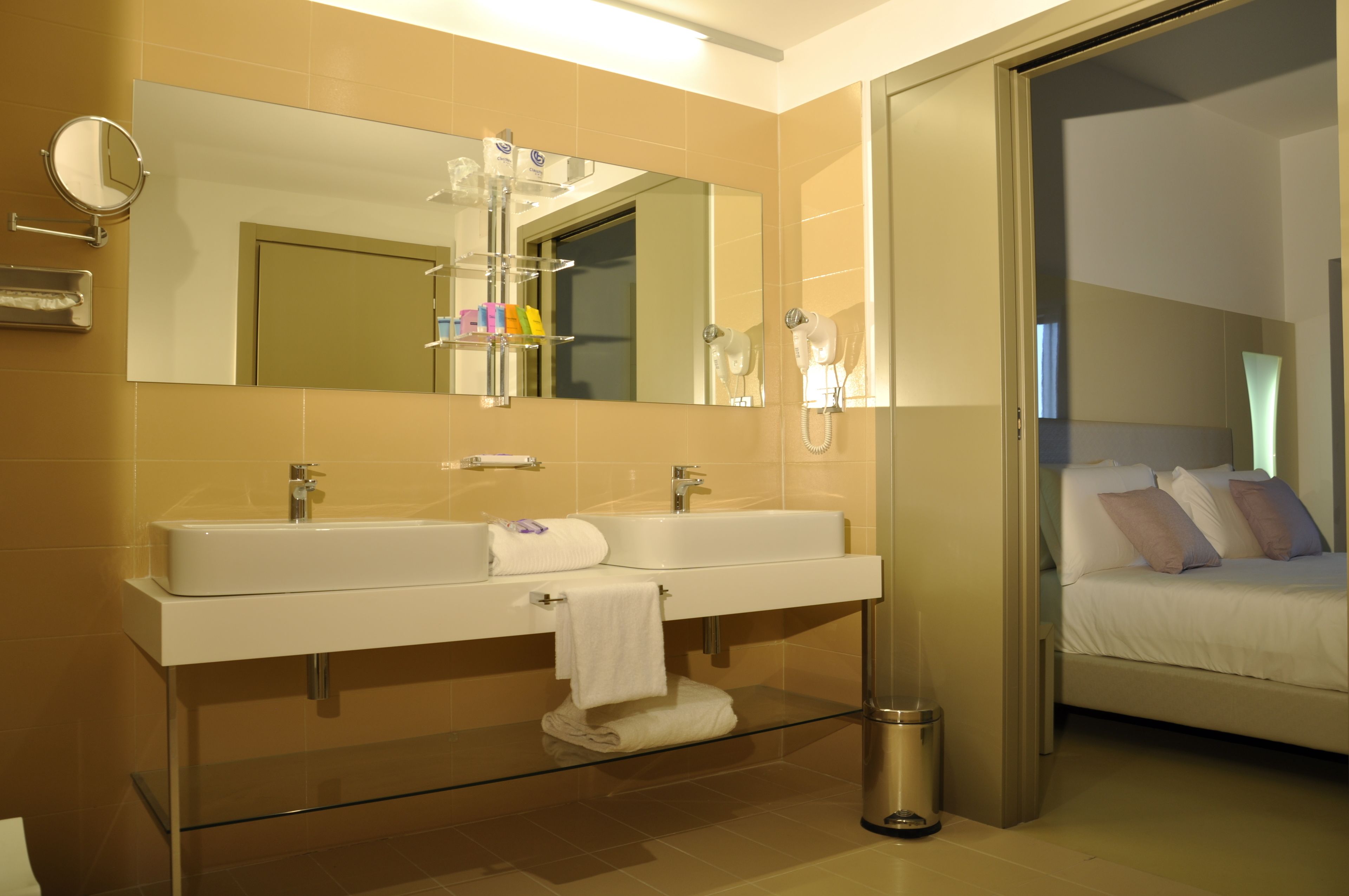 shower, free toiletries, hair dryer, bathrobes