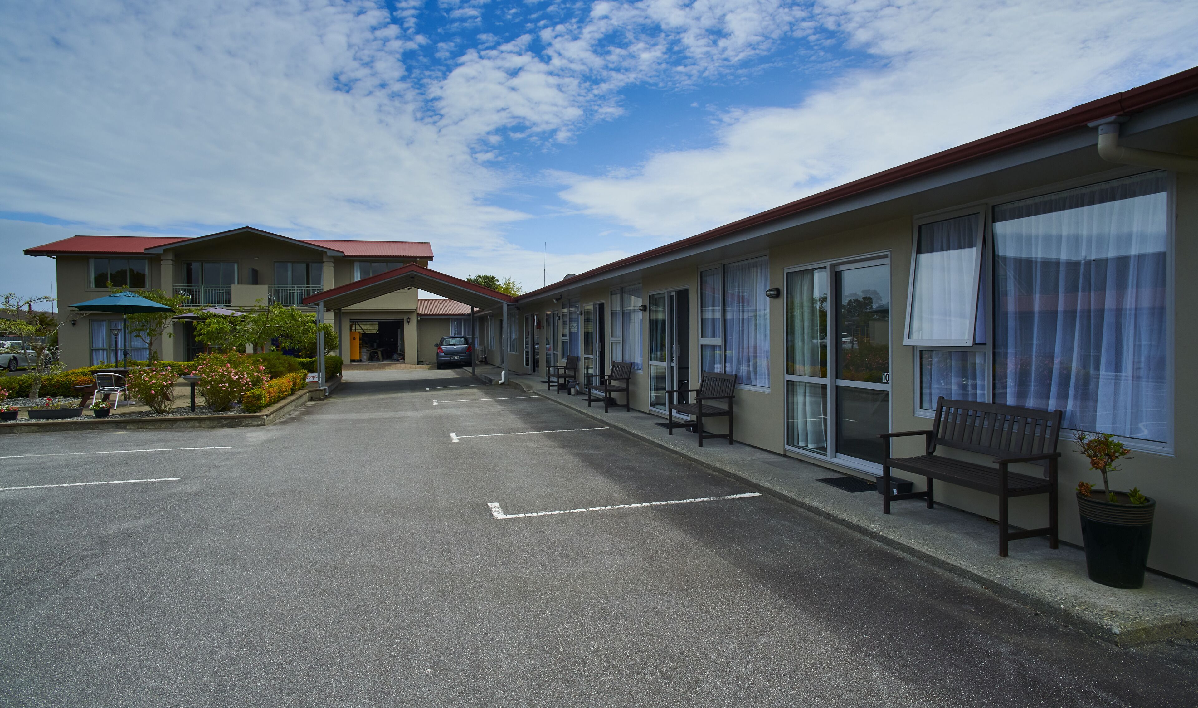 Fassade der Unterkunft