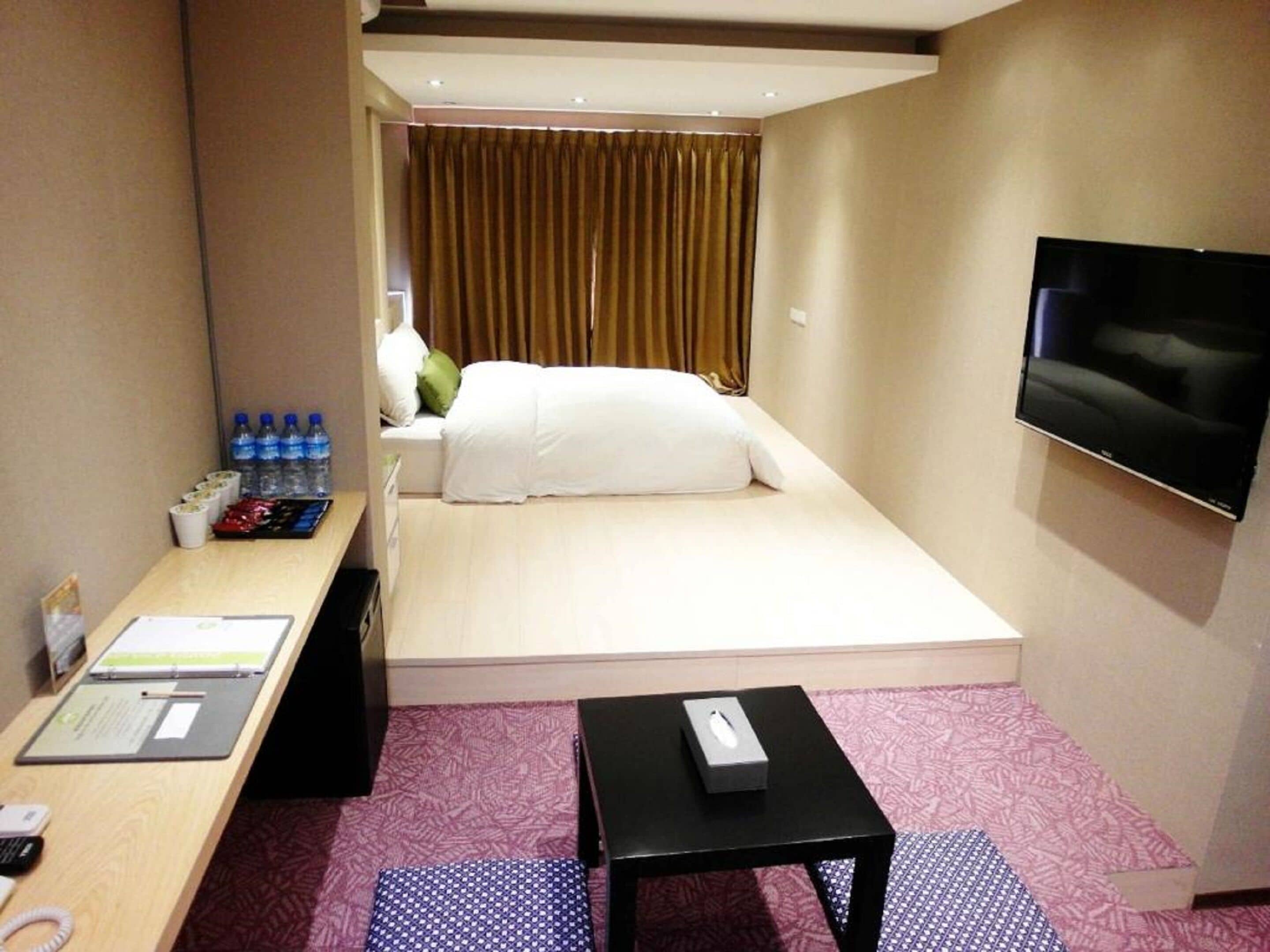 deluxe family room, two double beds | 1 bedroom, frette italian sheets, premium bedding, select comfort beds