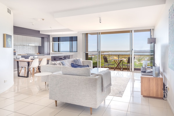 2 Bedroom River View Apartment Premium | Living area | Plasma TV, DVD player