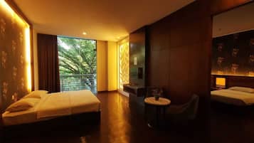 Business-Suite, Gartenblick | 1 Schlafzimmer, Schreibtisch, kostenloses WLAN, Bettwäsche